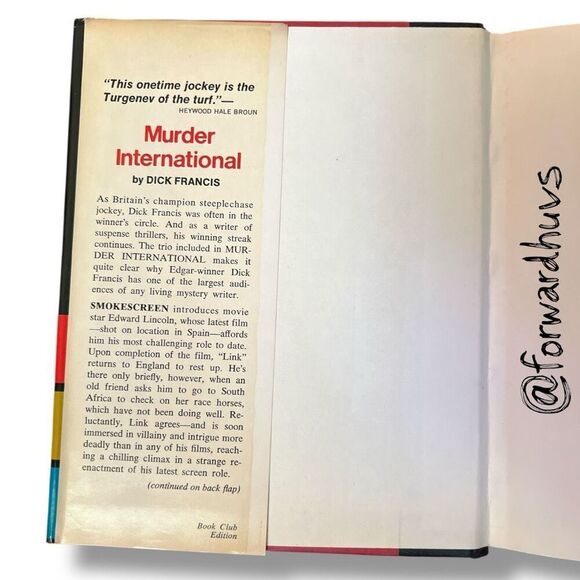 Murder International (3 books in 1) by Dick Francis – Book Club Edition - Picture 6 of 10